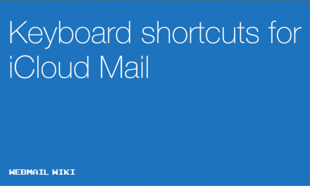 Keyboard shortcuts for iCloud Mail